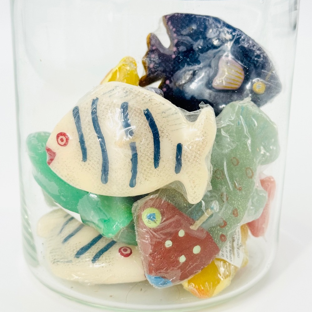 NWT Crate & Barrel 12 Tropical Floating Fish Candles